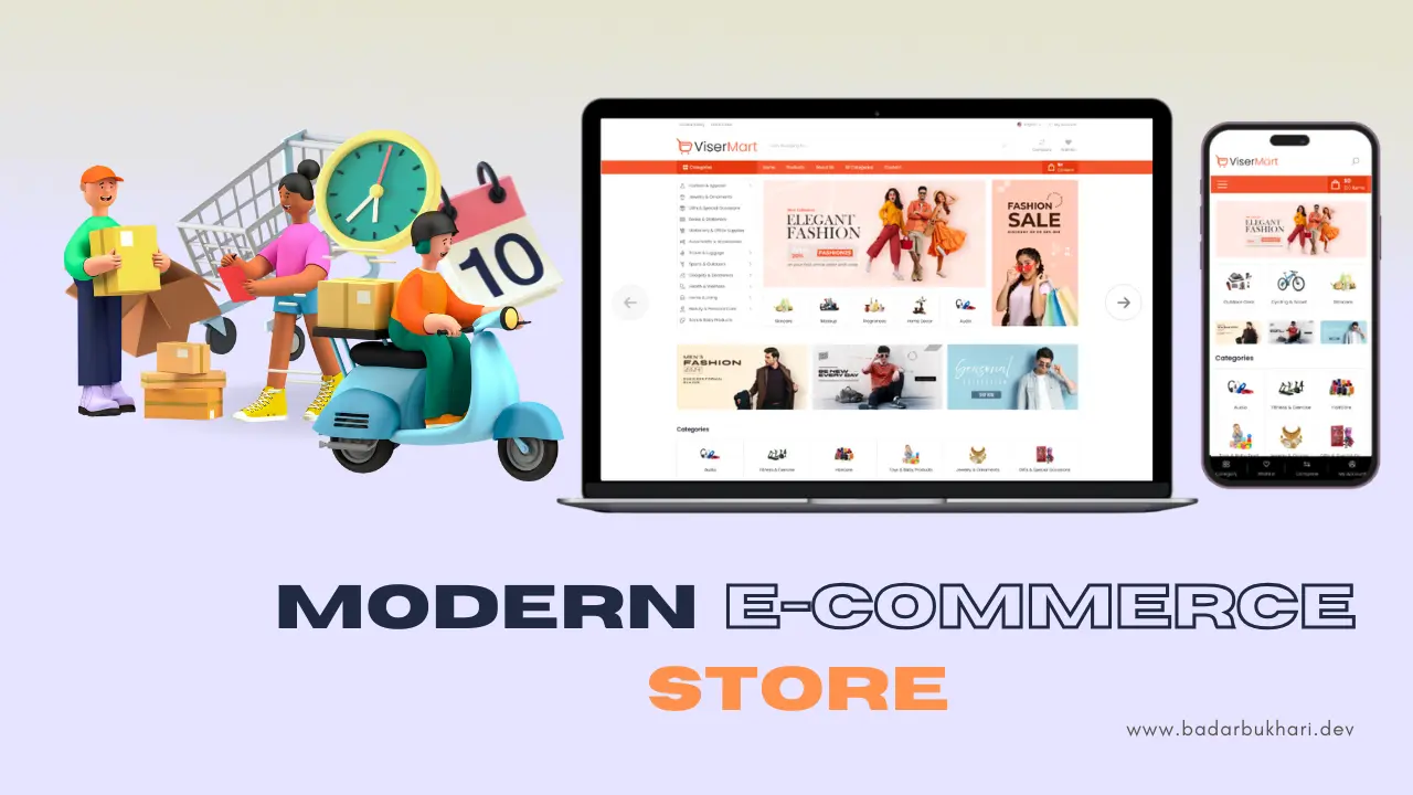 ViserMart is a powerful and user-friendly eCommerce solution crafted to simplify modern businesses’ online shopping and store management.
developed bt badar bukhari dev